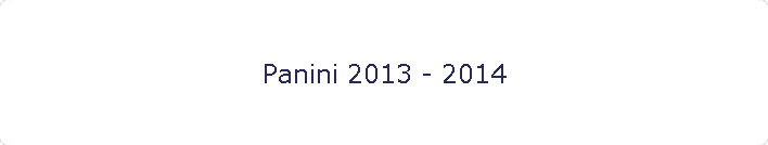Panini 2013 - 2014
